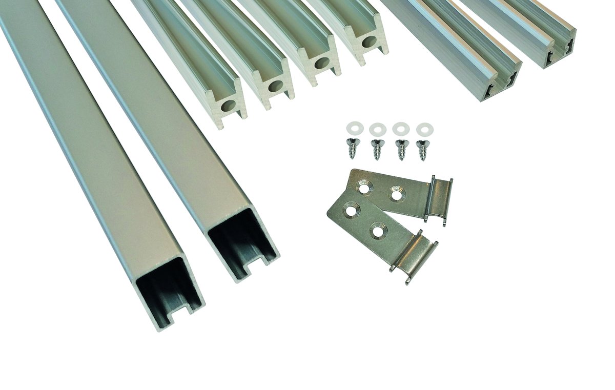 FARÖ Leisten-Set für HPL-Steckzaun, Aluminium