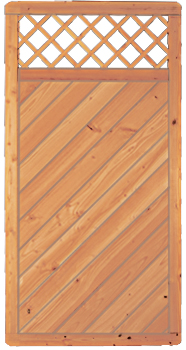 CLASSICO gerades Sichtschutzelement mit Rankgitter, Douglasie - B 90 x H 180 cm