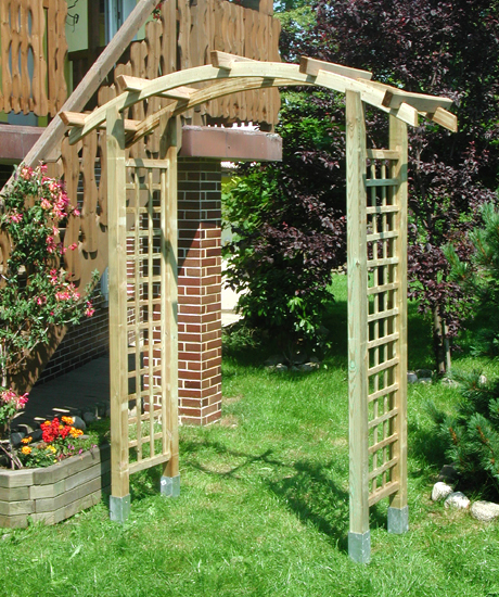 ROSE Bogenpergola kdi-grün - 160x220 cm