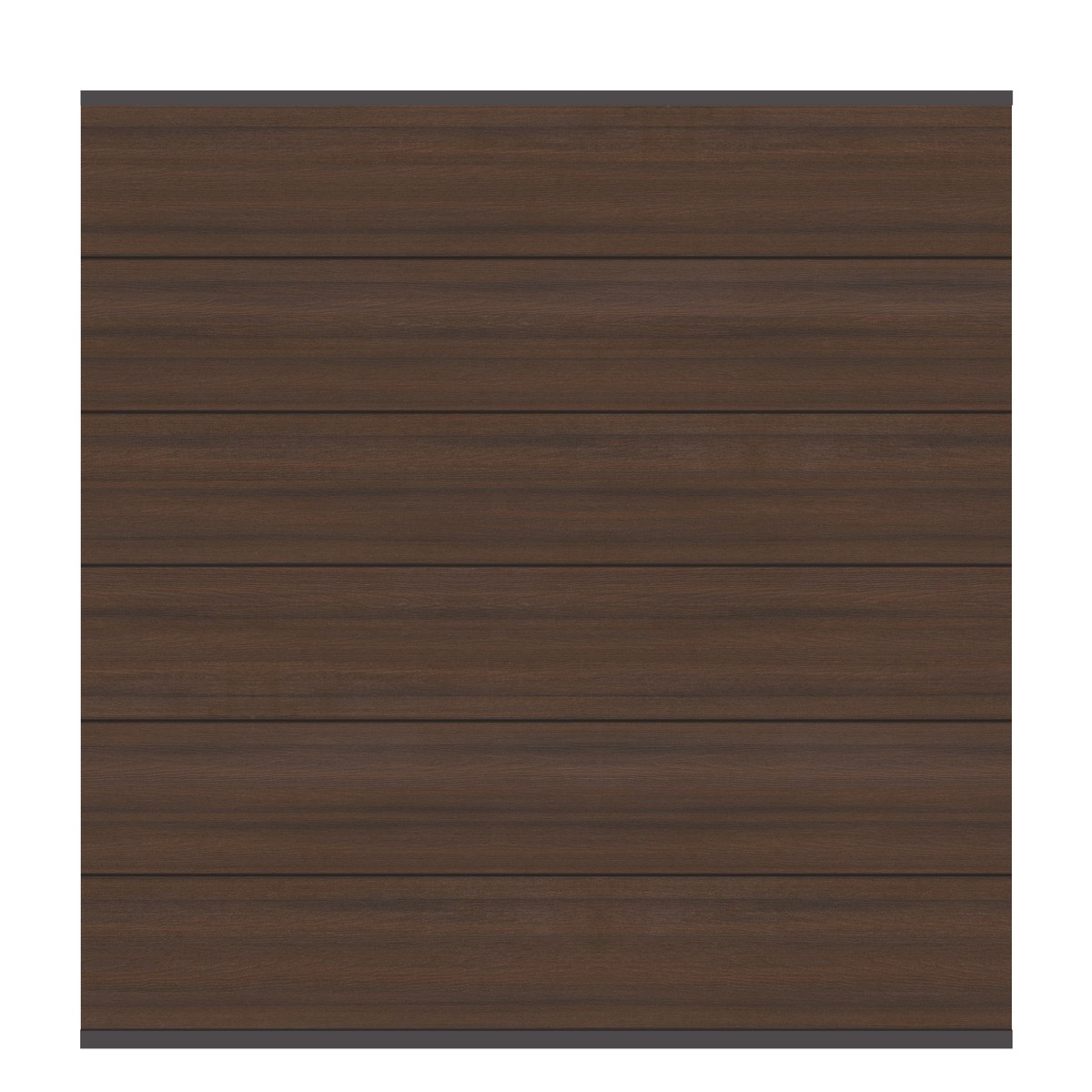 SYSTEM WPC PlatinumXL Zaunfeld-Set 178x184 cm braun / Leisten anthrazit, von TraumGarten