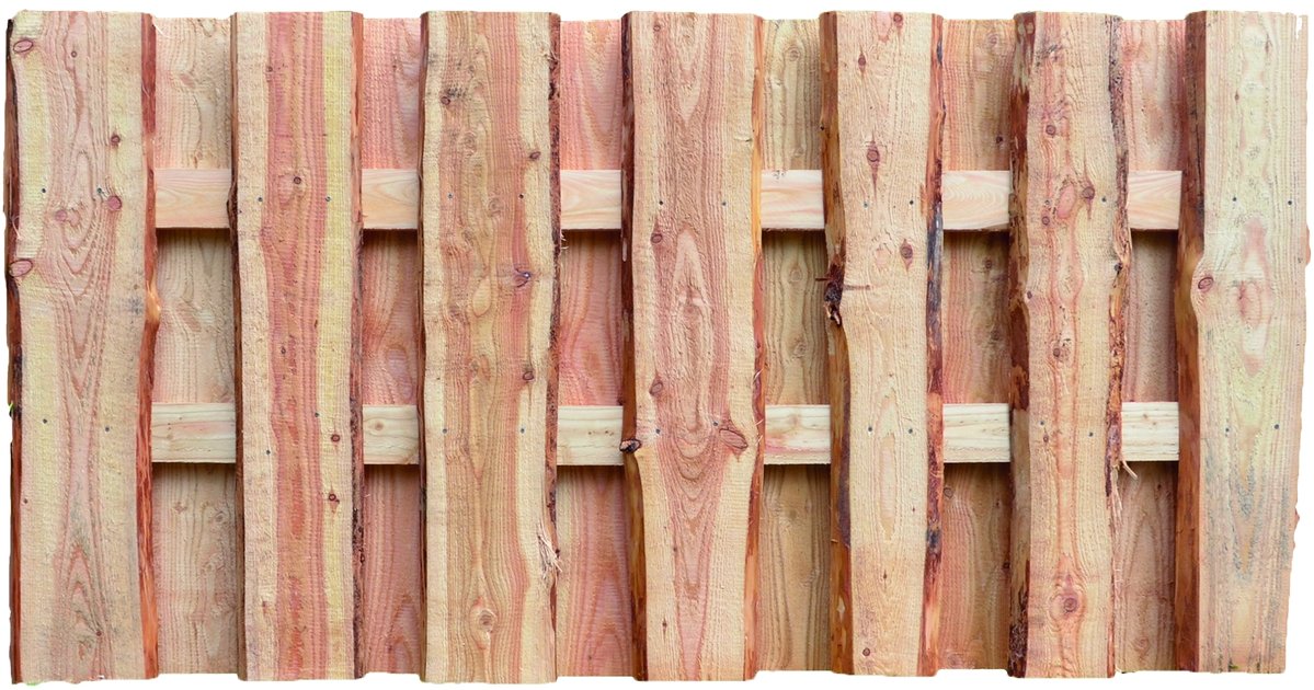 JÜTLAND Zaunelement Lärche sägerau, 180 x 90 cm, von T&J